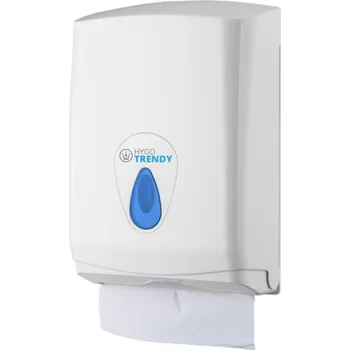 Zásobník na papírové ručníky Zásobník na papírové ručníky skládané Hygotrendy, maxi, plast, bílý (5542) 312.HT2111