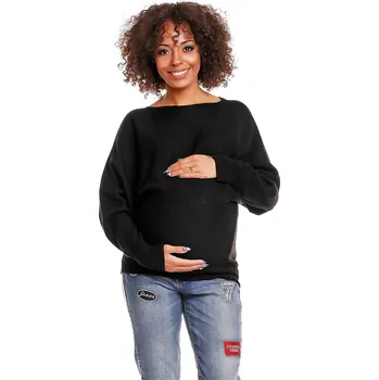 Dámský svetr PeeKaBoo Dámský těhotenský svetr Barcs černá Univerzální