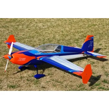 RC model letadla ExtremeFlight 70" Extra 300 EXP V2 - Oranžová/Modrá/Bílá 1,77m