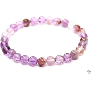 Náramek Magieprirody.cz Náramek Ametyst s inkluzemi - 6 mm kuličky #518 - z přírodních kamenů
