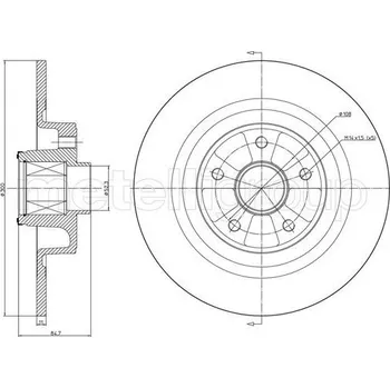 Brzdový kotouč Brzdový kotouč METELLI 23-1396