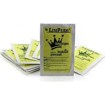 LIMPURO® KingWipes, 12ks (Čistící kapesníčky na odstranění pryskyřic a dehtu z bongů.)