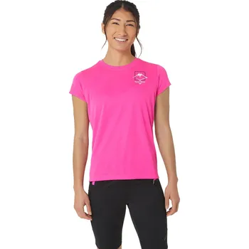 Dámské tričko Dámské Tričko s krátkým rukávem ASICS FUJITRAIL LOGO 2012C395-701 – Růžová XL