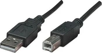Datový kabel Kabel USB-A M - USB-B M, 1,8m černý