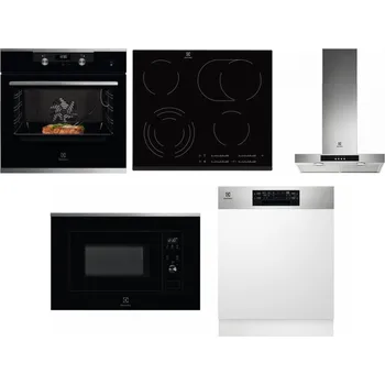 Set domácích spotřebičů ELECTROLUX KODEC75X2 + ELECTROLUX EHF6547FXK + ELECTROLUX LFT426X + ELECTROLUX LMS2203EMX + ELECTROLUX EEM48300IX