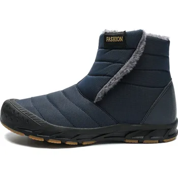 Pánská zimní obuv Voděodolné sněhové boty unisex s kožíškem Barva: Modrá, Velikost: 36