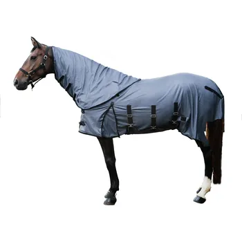 Deka pro koně FOUGANZA Deka proti hmyzu pro koně a poníky 100 125cm BÍLÁ|ČERNÁ
