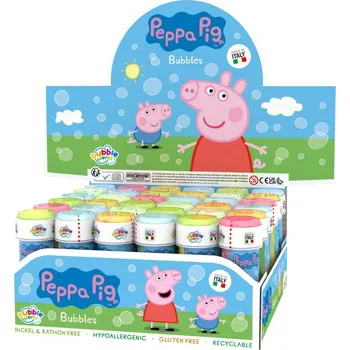 Bublifuk Bublifuk 60ml Peppa Pig/Prasátko Peppa 11,5cm - mix barev