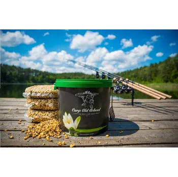 Návnadová surovina Partikl směs Carp Old School 14kg + kbelík Natur