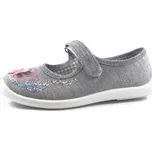 Přezůvky balerínky NAZO 001HA šedé, velikost 27