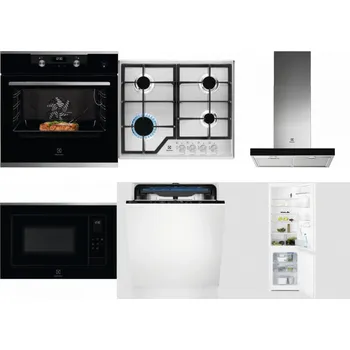 Set domácích spotřebičů ELECTROLUX KODEC75X2 + ELECTROLUX KGS6426SX + ELECTROLUX LFT766X + ELECTROLUX LMS4253TMX + ELECTROLUX EES48200L + ELECTROLUX LNT3LF18S