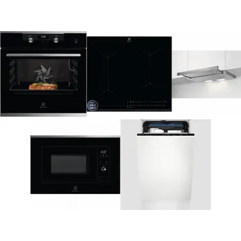 Set domácích spotřebičů ELECTROLUX KODEC75X2 + ELECTROLUX EIS62449 + ELECTROLUX LFP326S + ELECTROLUX LMS2203EMX + ELECTROLUX EEM23100L
