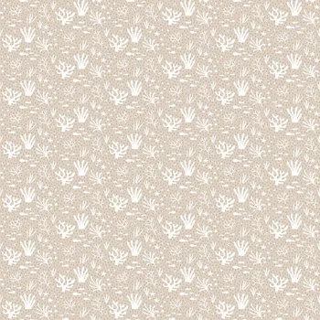 Tapeta Parato Béžová dětská vliesová tapeta na zeď, vodní rostliny a rybičky, 14855, Happy, Parato, velikost 10,05 x 0,53 m