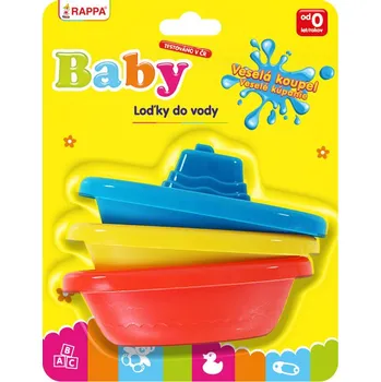 Rappa Sada loďky do vody 3 ks Hračka pro nejmenší Rappa Sada loďky do vody 3 ks