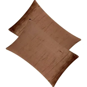 Povlak na dekorativní polštářek Numberoplus Mikroplyšový povlak na polštář 40x60 cm - Hnědý