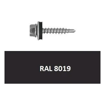 Vrut Parco 4,8x35 RAL8019 tm. hnědá 100ks