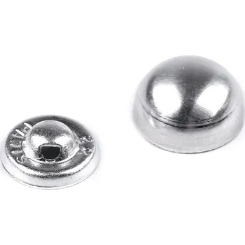 Knoflík Knoflík na potahování velikost 22" celokovový, barva nikl
