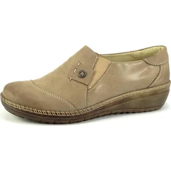 Dámské mokasíny 319 mokasína Helios béžová se vzorem, velikost 39