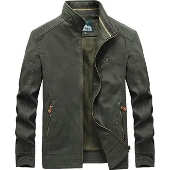 Pánská softshellová bunda Pánská bavlněná větrovka přechodná bunda hiking Barva: Zelená, Velikost: 2XL