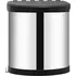 Odpadkový koš Vestavný odpadkový koš nerezová ocel 51172 12 l černý/stříbrný