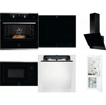 Set domácích spotřebičů ELECTROLUX KODEC75X2 + ELECTROLUX EIV634 + ELECTROLUX LFV616K + ELECTROLUX LMS4253TMX + ELECTROLUX EES48200L + ELECTROLUX ENT6TF18S