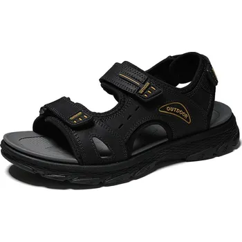 Dámské sandále Pánkové letní boty pánské sandály s prošíváním Barva: Grafitová, Velikost: 39