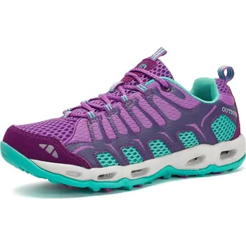 Pánské tenisky Kontrastní tenisky na turistiku prodyšné a protiskluzové boty Barva: Fialová, Velikost: 36