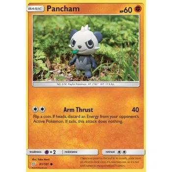 Sběratelská karetní hra Pokémon TEU 081/181 Pancham - Team Up Stav: Excellent, Verze: NORMAL