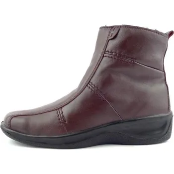 Dámská zimní obuv Kotníková obuv bordo 4219 FUR, velikost 40