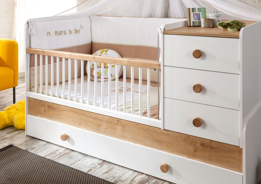 Čilek Dětská postýlka rostoucí Natura Baby SET