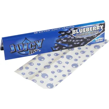 Papírky JUICY JAY'S King Size, Borůvka, 32ks v balení (Borůvkové papírky JUICY JAY´S KS, 32ks v balení.)