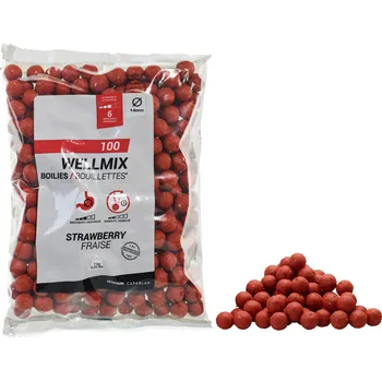 Boilies CAPERLAN Boilies na kaprařinu Wellmix 14 mm 1 kg Jahoda