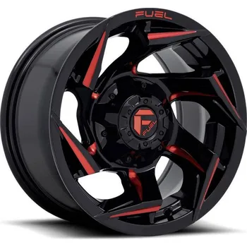 Horské kolo Alloy wheel D755 Reaction Gloss Black/Red Tint Fuel