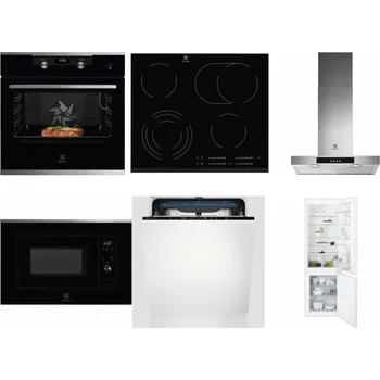 Set domácích spotřebičů ELECTROLUX KODEC75X2 + ELECTROLUX EHF6547FXK + ELECTROLUX LFT426X + ELECTROLUX LMS2203EMX + ELECTROLUX EES48200L + ELECTROLUX ENT6TF18S
