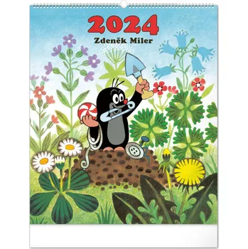 Presco Group Nástěnný kalendář PGN-32493-L Krteček 2024 Kalendář Presco Group Nástěnný kalendář PGN-32493-L Krteček 2024