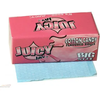 Papírky Juicy Jay's Rolls, Cukrová vata, 5m v balení (Papírky Juicy Jay´s rolovací Jahoda 5m v balení)