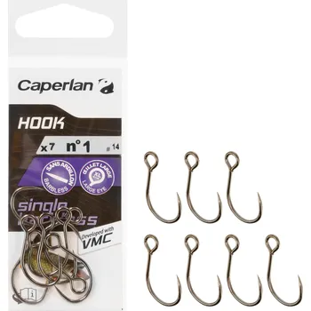 Rybářský háček CAPERLAN Jednoháček bez lopatky Hook Single Barbless 10