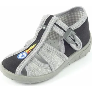 Dívčí bačkory Nazo přezůvky 024 FAW šedá, velikost 24