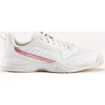 Chlapecké tenisky ARTENGO Dětské tenisové boty TS 500 Fast Lace Shine 35 BÍLÁ