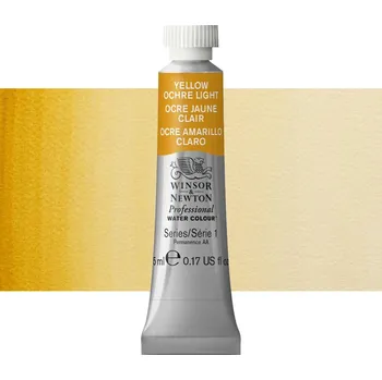 Vodová barva Akvarelová barva Winsor & Newton Professional, 5ml - Yellow Ochre Light