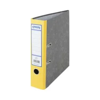 Archivační kapsový pořadač Emba - A4, kartonový, 7,5 cm, žlutý, mramorovaný