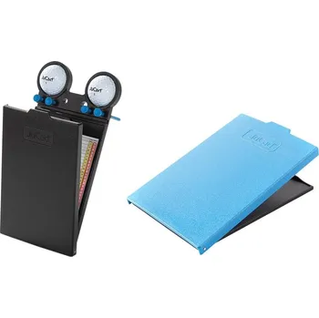 Golfový vozík JuCad GRP scorecard holder držák, černo/modrý