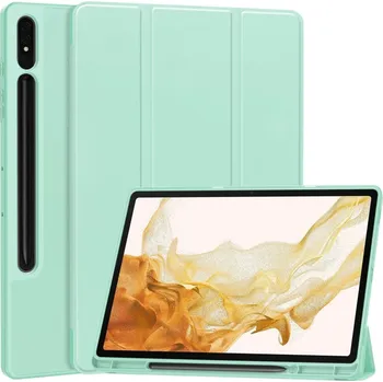 Pouzdro na tablet VSECHNONAMOBIL 62808 LEATHER Zaklápěcí obal pro Samsung Galaxy Tab S9+ / S10+ světle zelený