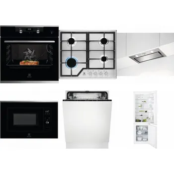 Set domácích spotřebičů ELECTROLUX KODEC75X2 + ELECTROLUX KGS6426SX + ELECTROLUX LFG716X + ELECTROLUX LMS2203EMX + ELECTROLUX EEA27200L + ELECTROLUX ENT6TF18S