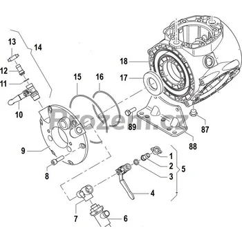 Čerpadlo Těleso čerpadla pro Comet APS 101, APS 121, 0403012600