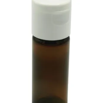 10 ml hnědá PET lahvička + uzávěr flip top mini