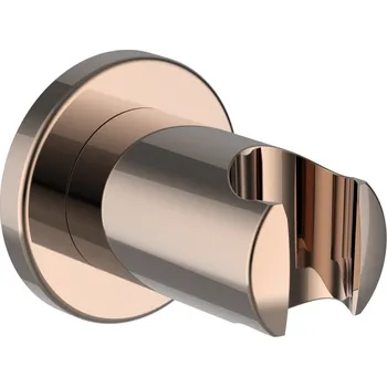 Tyč na sprchový závěs Laufen nástěnný držák ruční sprchy pevný, PVD zlatorůžová HF504779465000