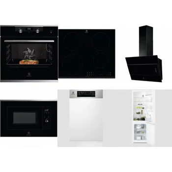 Set domácích spotřebičů ELECTROLUX KODEC75X2 + ELECTROLUX LIR60430 + ELECTROLUX LFV316K + ELECTROLUX LMS2203EMX + ELECTROLUX EEM43300IX + ELECTROLUX LNT3LF18S