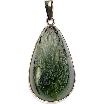 Přívěsek Zlatý přívěsek s vltavínem