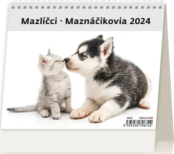 Kalendář Helma365 Stolní kalendář Mazlíčci/Maznáčikovia 2024